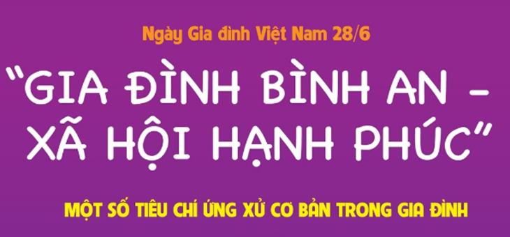 Ngày Gia đình Việt Nam 28/6: “Gia đình bình an - xã hội hạnh phúc”